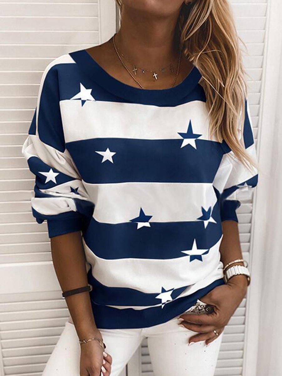 Laurel Star Stripe Sweatshirt