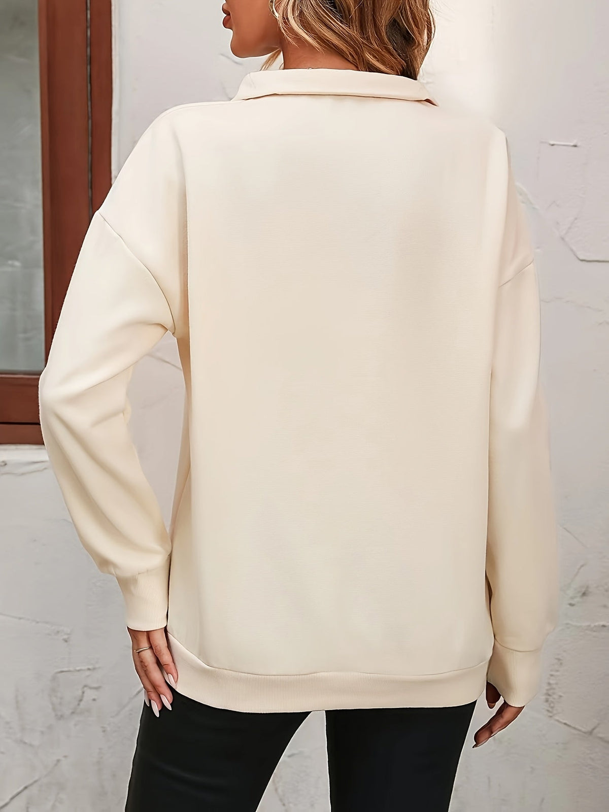 Belen Collared Half-Zip Sweatshirt