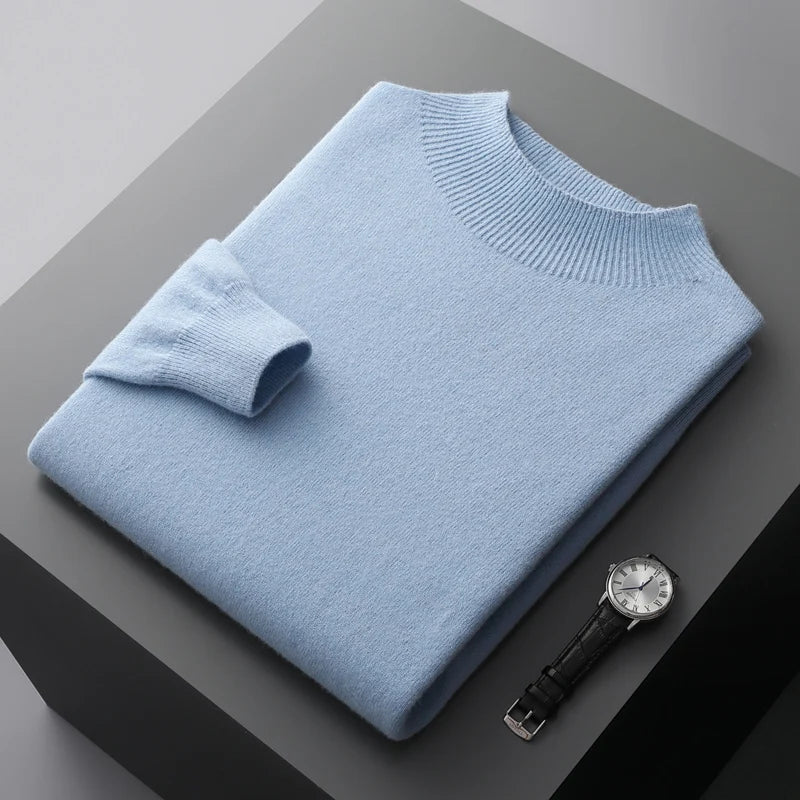 Ashbury Cashmere-Feel Half-Neck Sweater