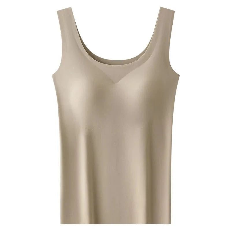 Seamless Tank Top with Built-in Bra
