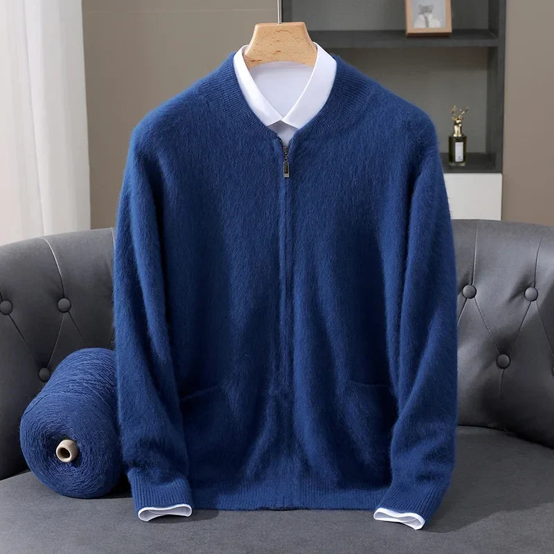 Montreux Cashmere-Feel Zip Cardigan