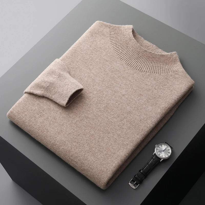 Ashbury Cashmere-Feel Half-Neck Sweater