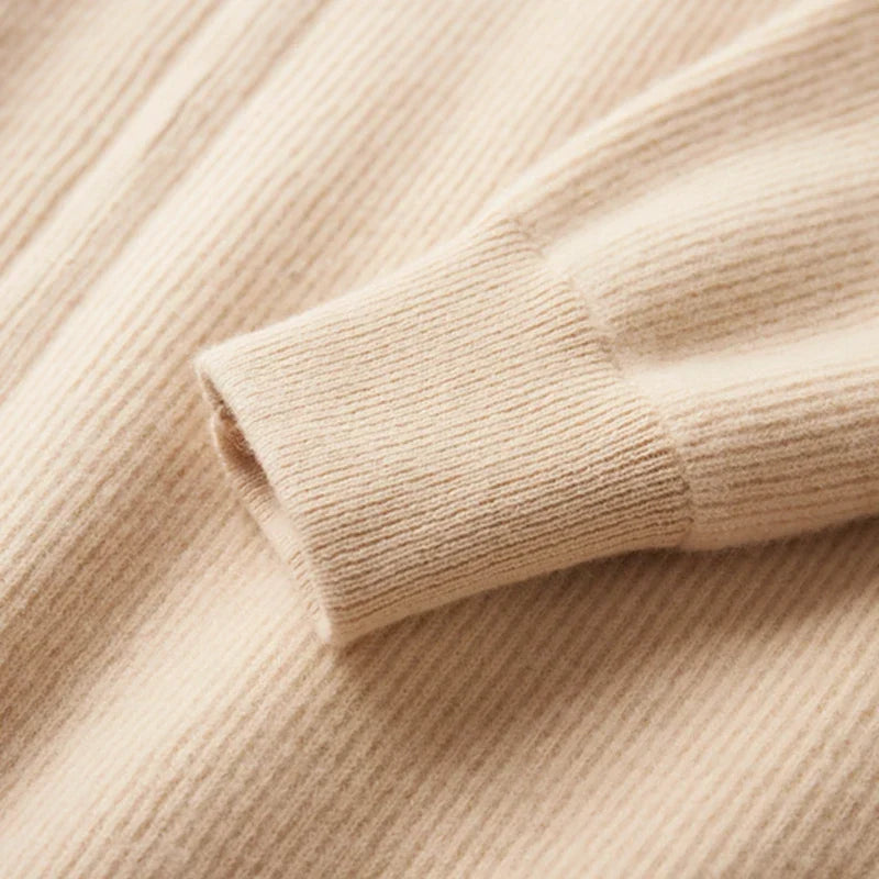 Valen Cashmere-Feel Zip Knit