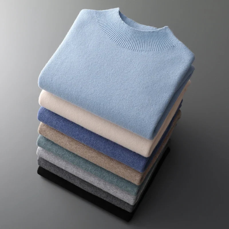 Ashbury Cashmere-Feel Half-Neck Sweater