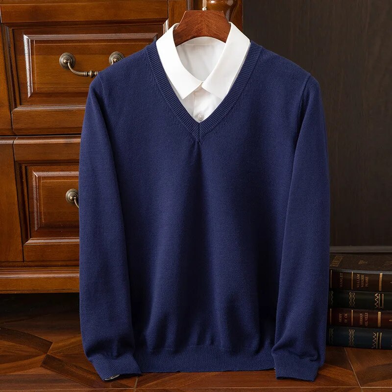 Olympia Cashmere-Feel V-Neck Sweater