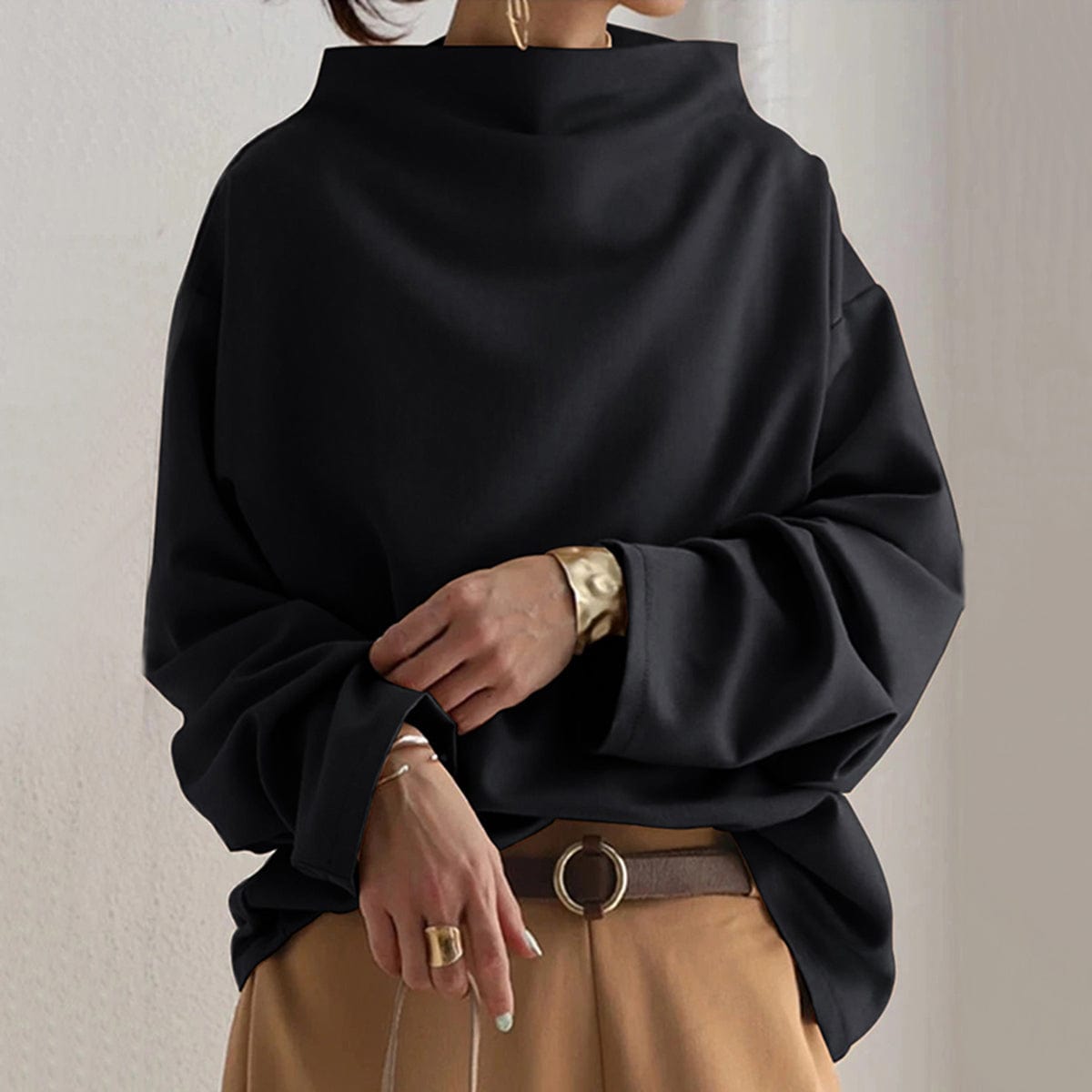 Margot™ | High-Neck Soft Knit Top