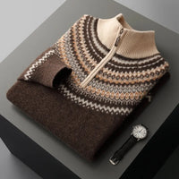 Evan Cashmere-Feel Half-Zip Sweater