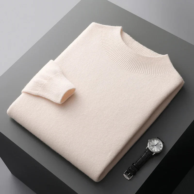 Ashbury Cashmere-Feel Half-Neck Sweater