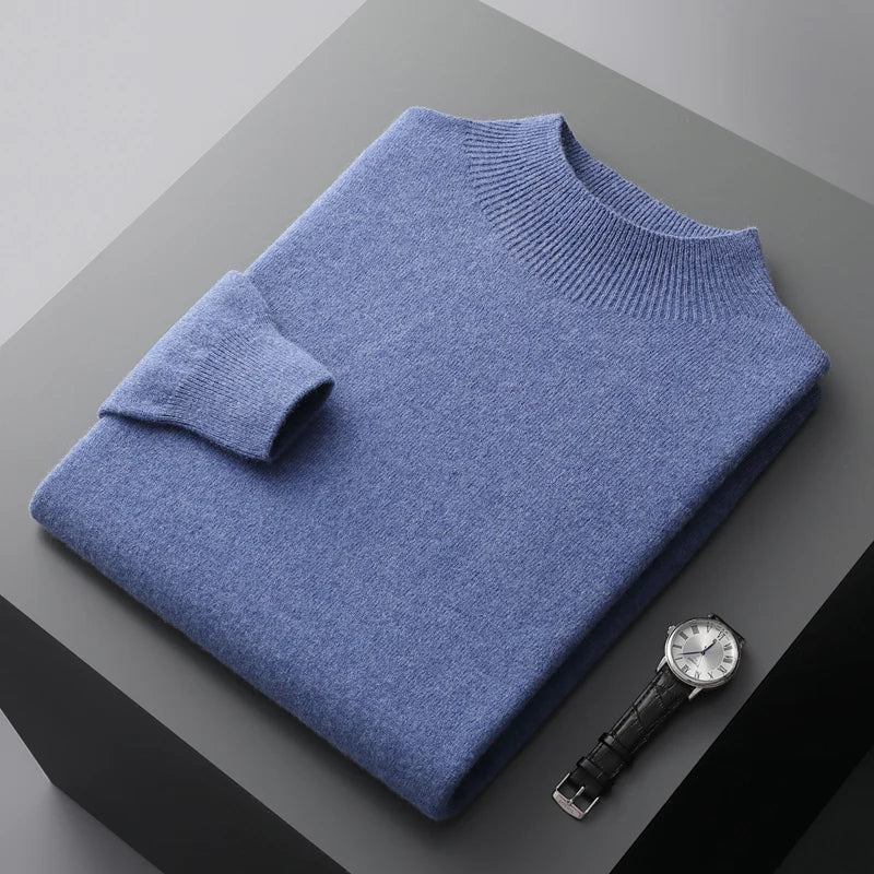 Ashbury Cashmere-Feel Half-Neck Sweater