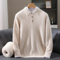 Leighton Cashmere-Feel Polo Sweater