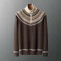 Evan Cashmere-Feel Half-Zip Sweater