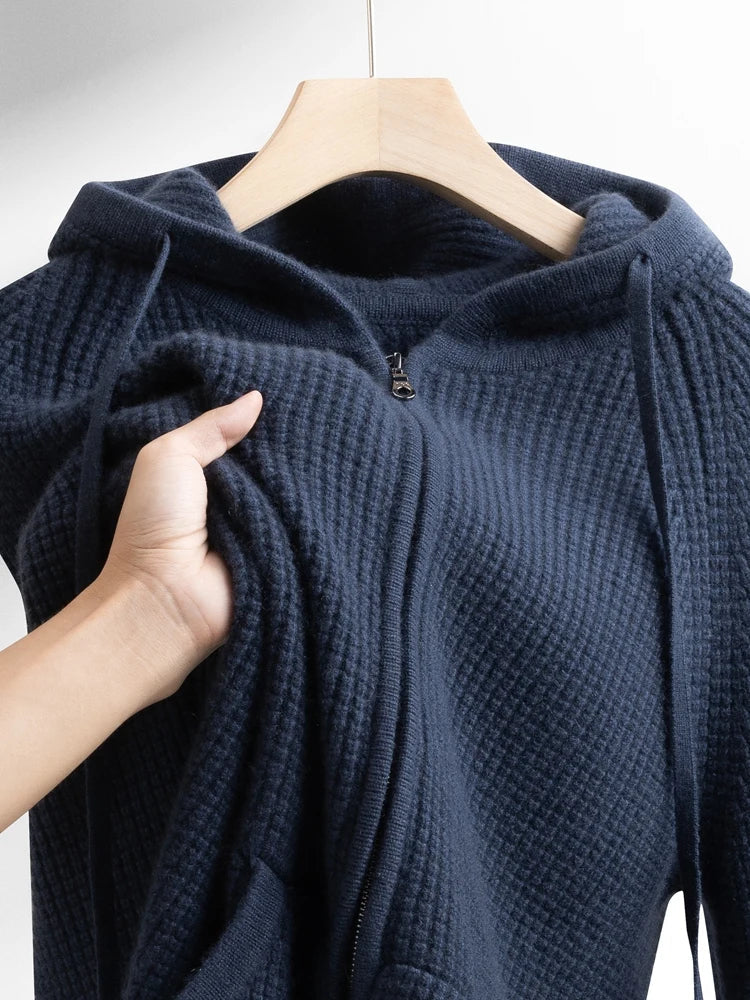 Monaco Cashmere-Feel Hoodie