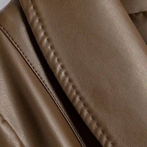 Riviera Faux Leather Blazer
