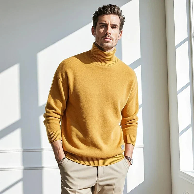 Olympiano Cashmere-Feel Turtleneck