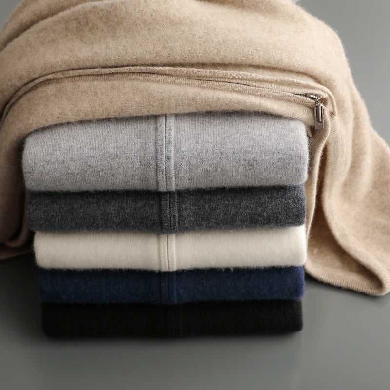 Harrow Cashmere-Feel Zip Hoodie