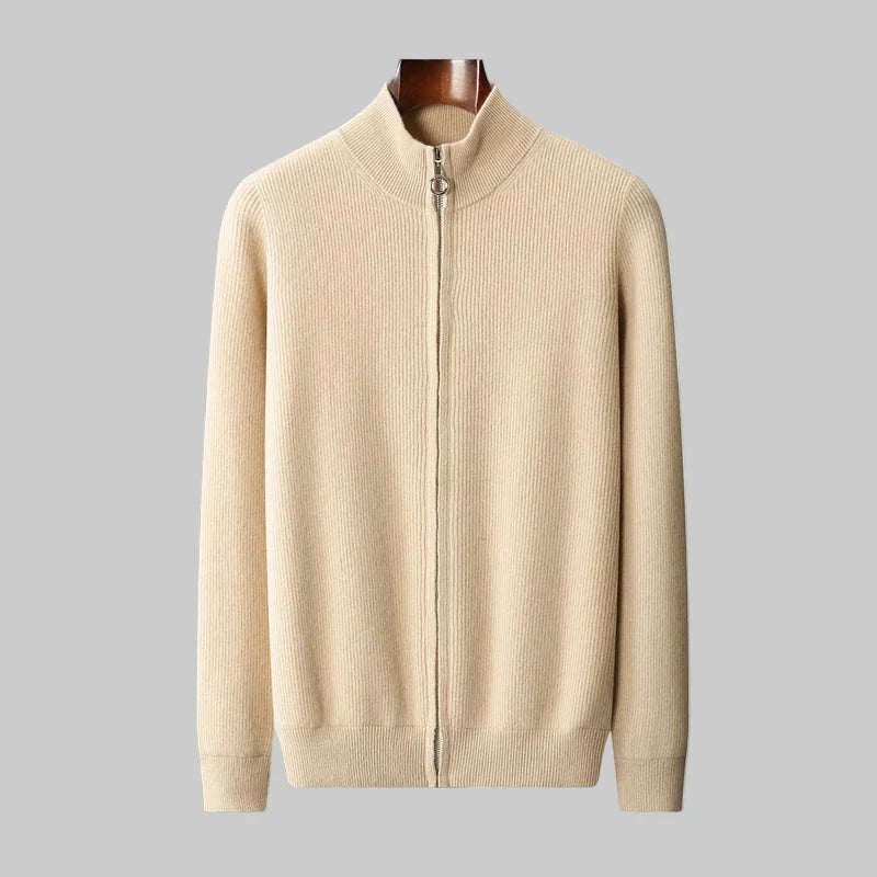 Valen Cashmere-Feel Zip Knit