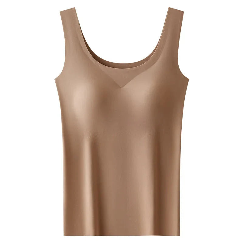 Seamless Tank Top with Built-in Bra