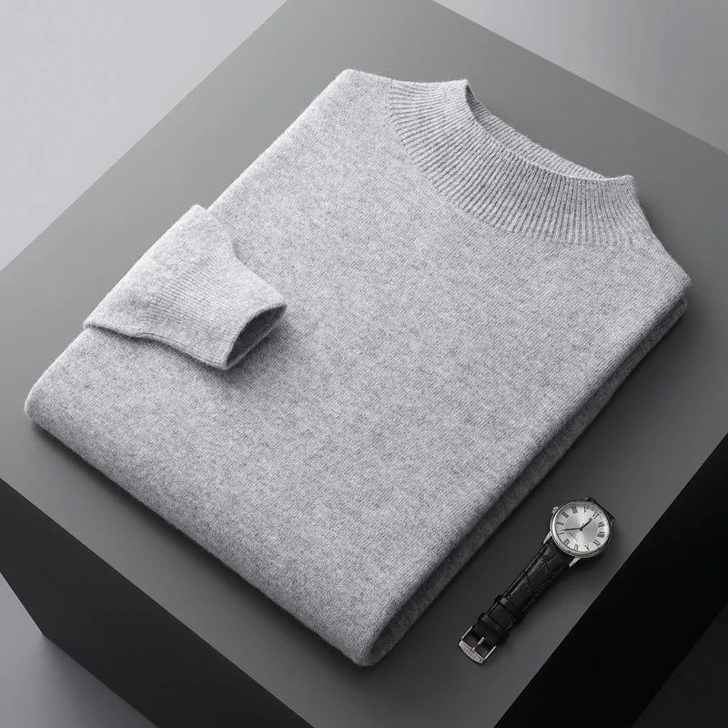 Ashbury Cashmere-Feel Half-Neck Sweater