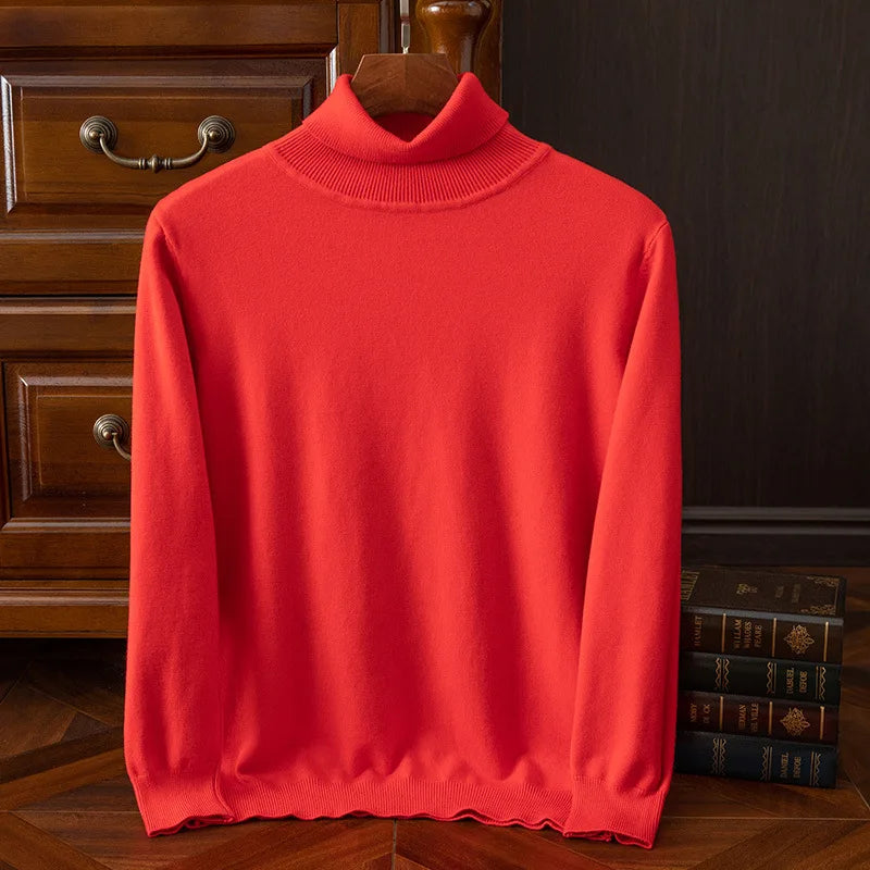 Olympiano Cashmere-Feel Turtleneck