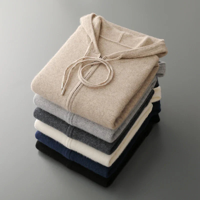 Harrow Cashmere-Feel Zip Hoodie