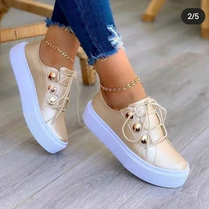 Serena | Orthopedic Round Toe Platform Sneakers