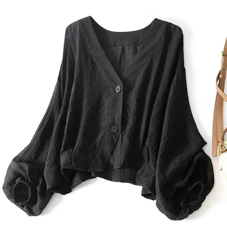 Eliana Summer Linen Blouse