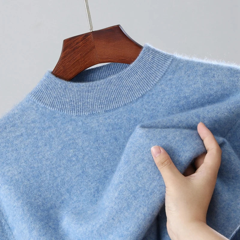 Ashbury Cashmere-Feel Half-Neck Sweater