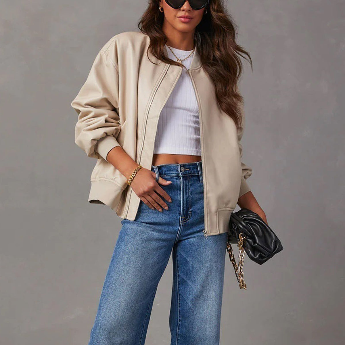 Liv Faux Leather Jacket