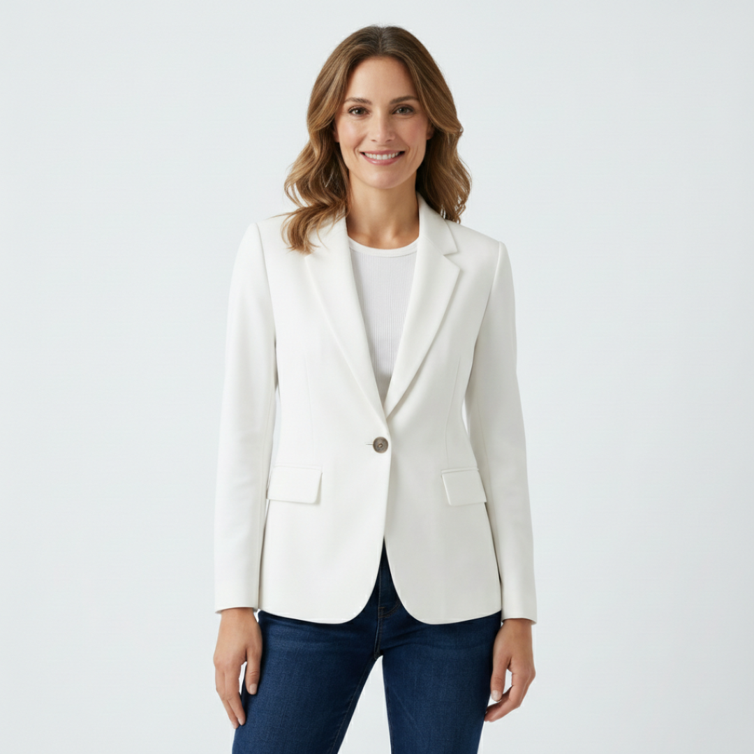 Sofia | Women's Blazer with Single-Button Closure and Classic Lapel | Professional