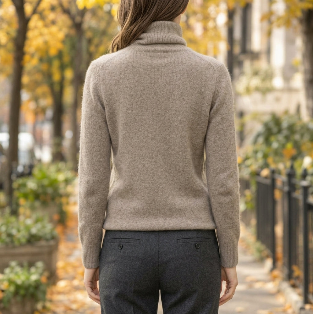 Valeska Fluffy Turtleneck Sweater