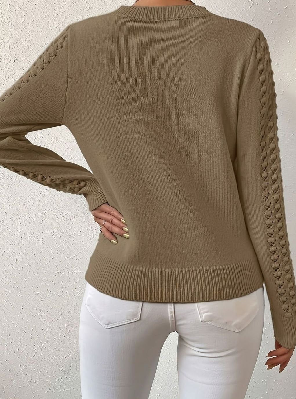 Seraphine Pointelle Detail Knit Sweater