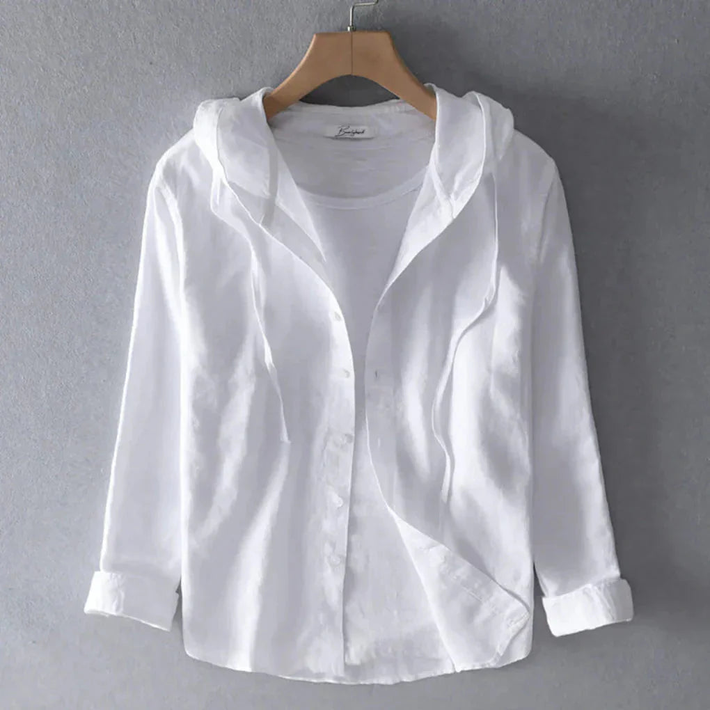 Women's breathable linen blouse