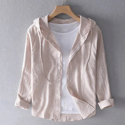 Women's breathable linen blouse