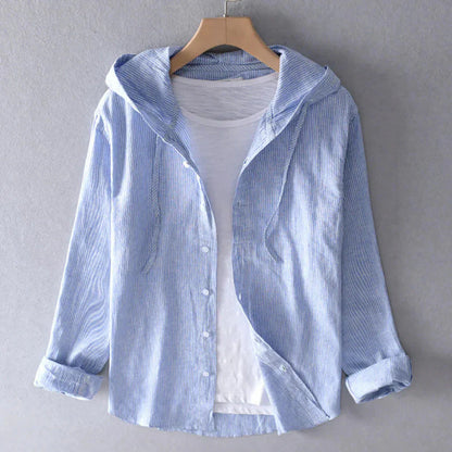 Women's breathable linen blouse