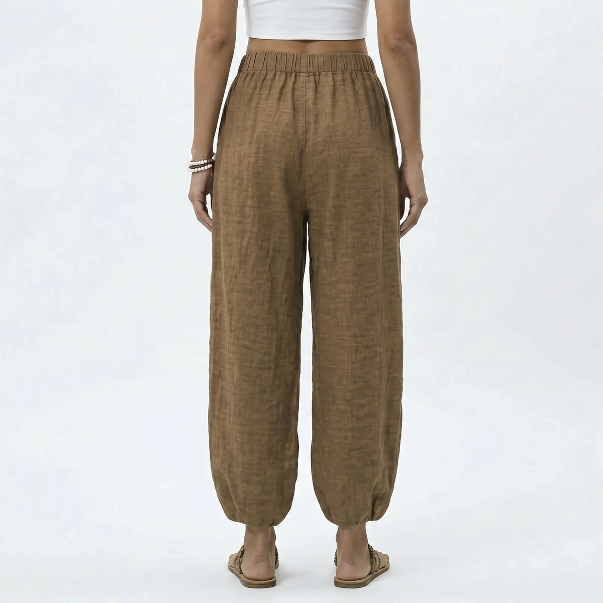 Elara Linen-Blend Wide-Leg Pants