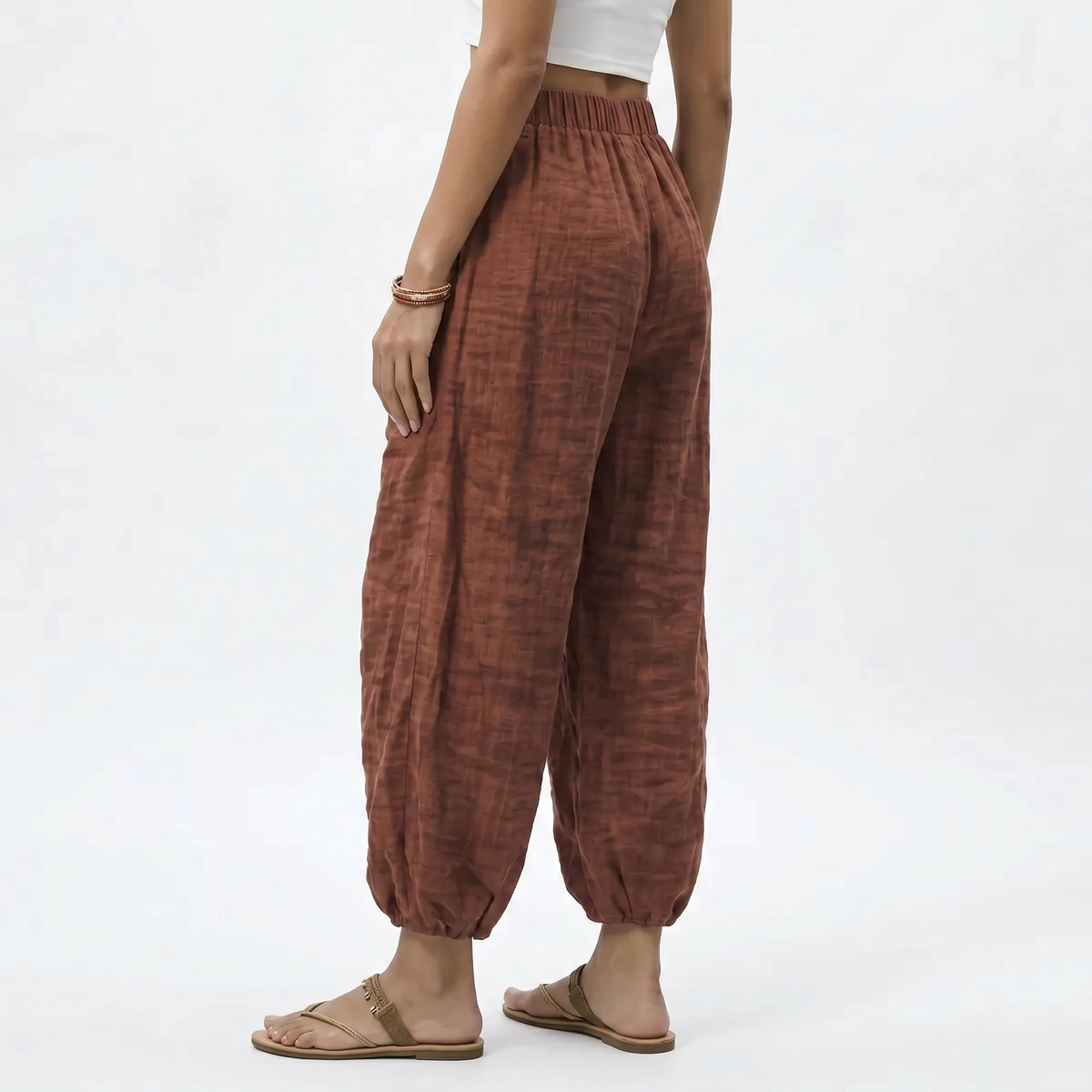 Elara Linen-Blend Wide-Leg Pants