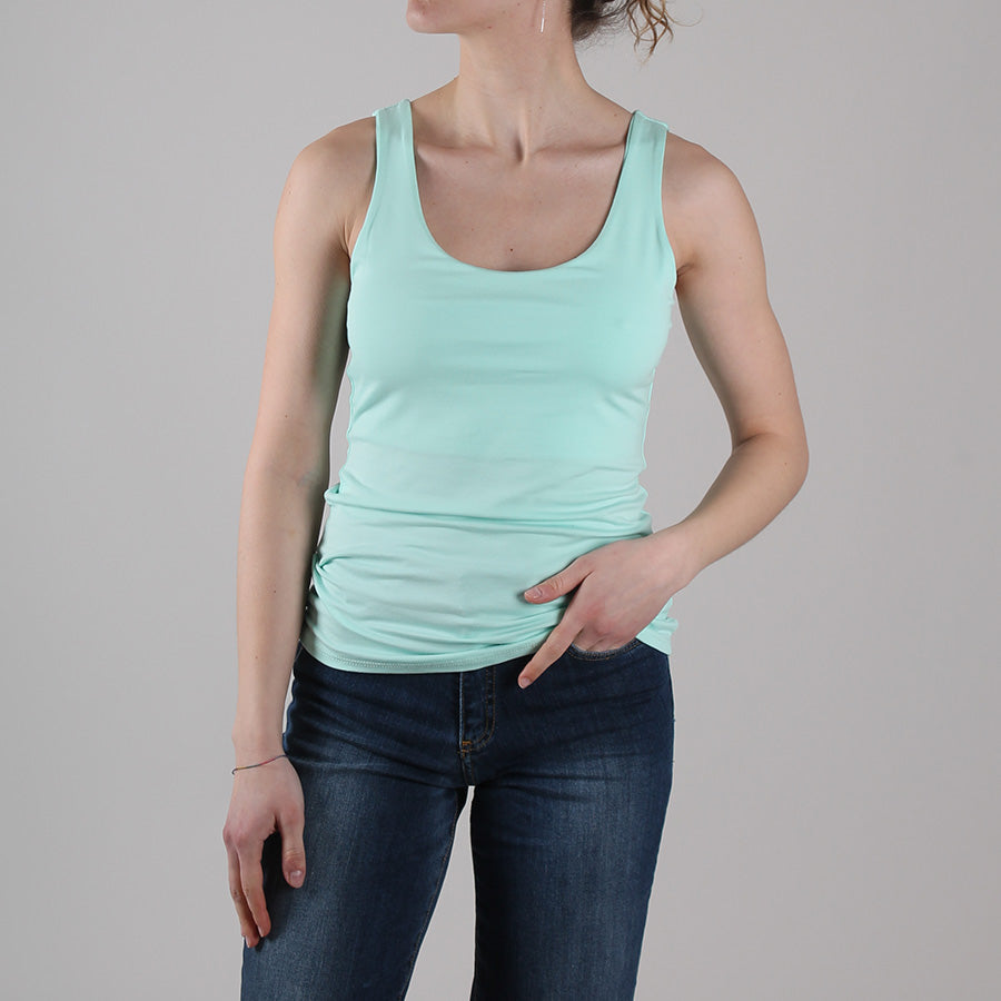 Elastic Jersey Tank Top