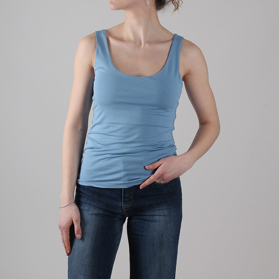 Elastic Jersey Tank Top