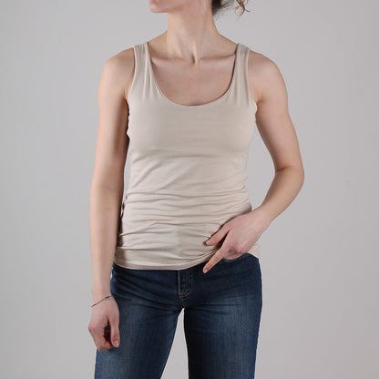 Elastic Jersey Tank Top