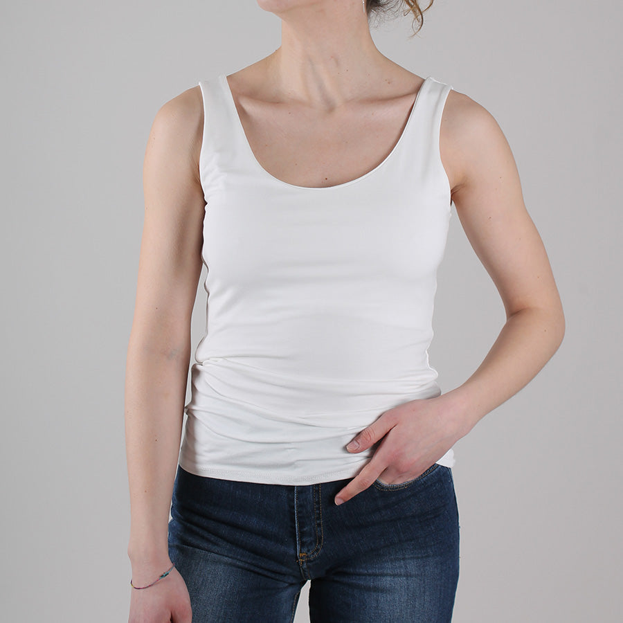 Elastic Jersey Tank Top
