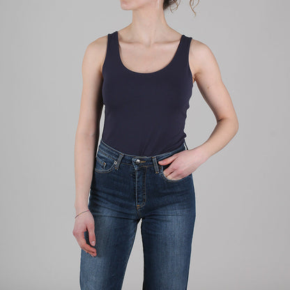 Elastic Jersey Tank Top