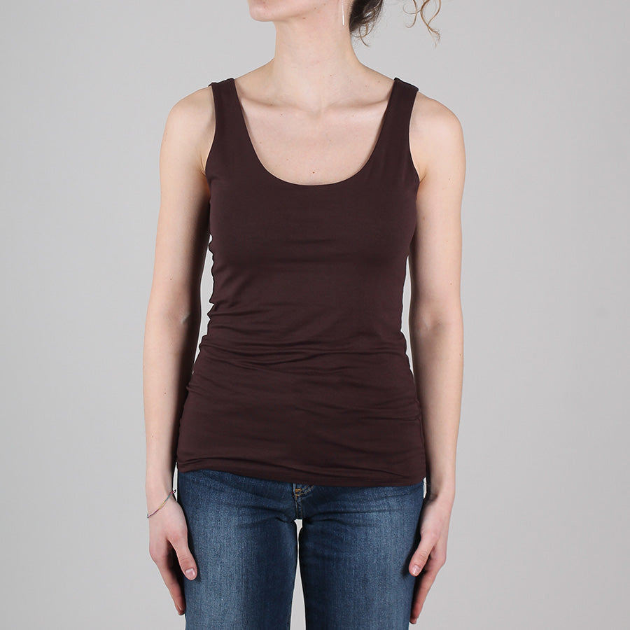 Elastic Jersey Tank Top