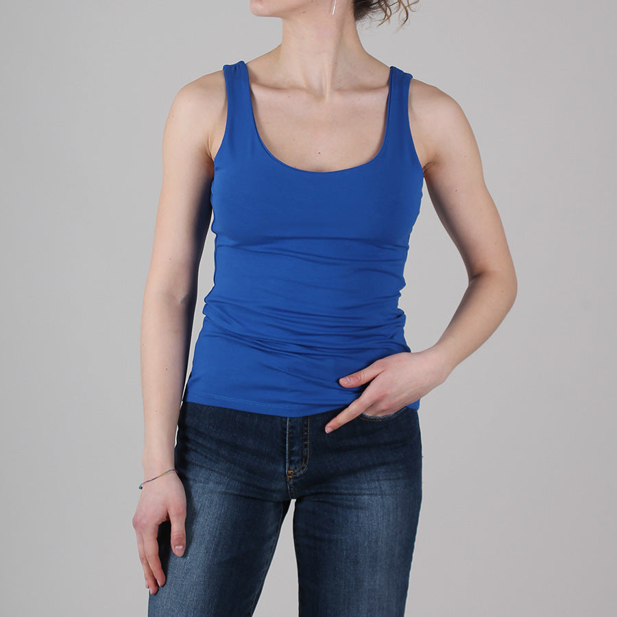 Elastic Jersey Tank Top