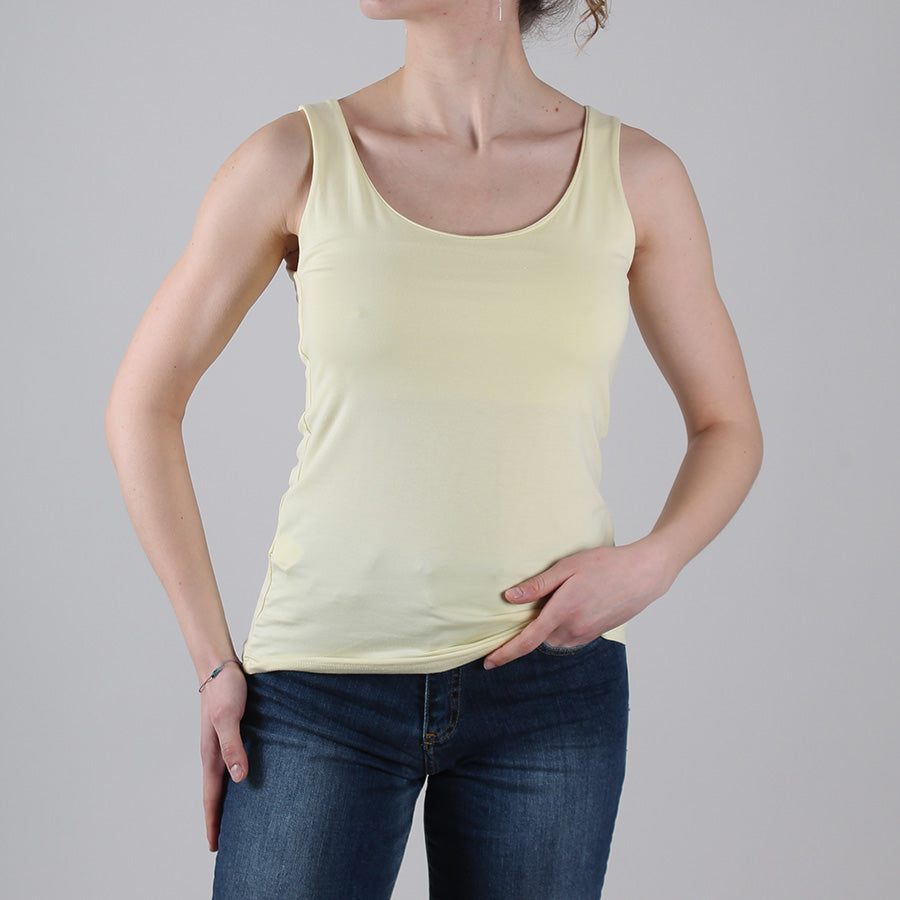 Elastic Jersey Tank Top