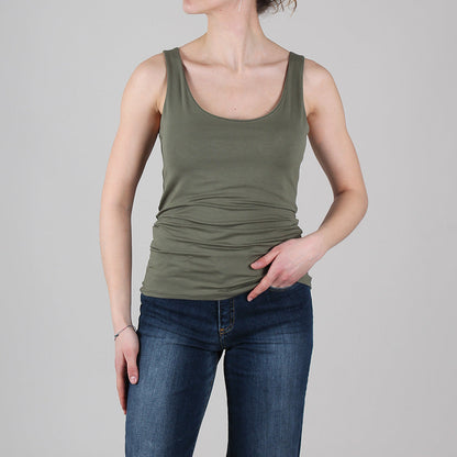 Elastic Jersey Tank Top
