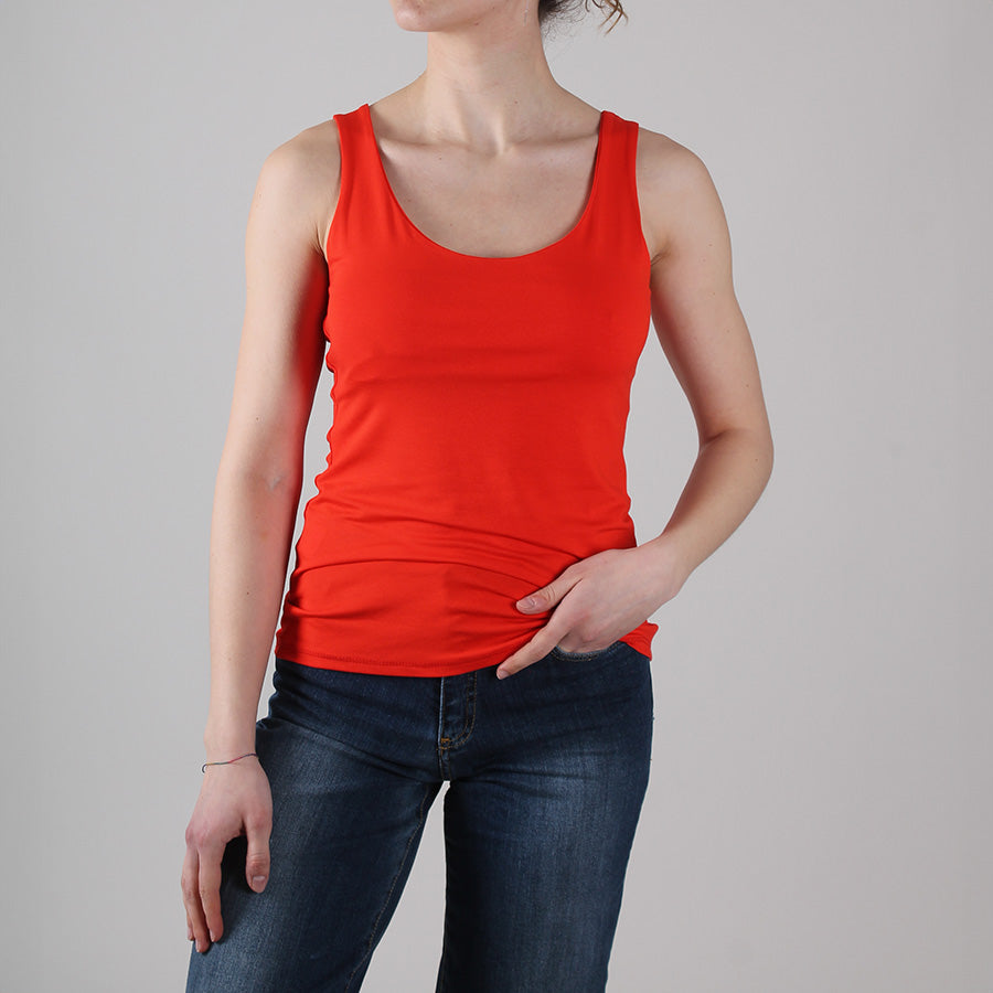 Elastic Jersey Tank Top