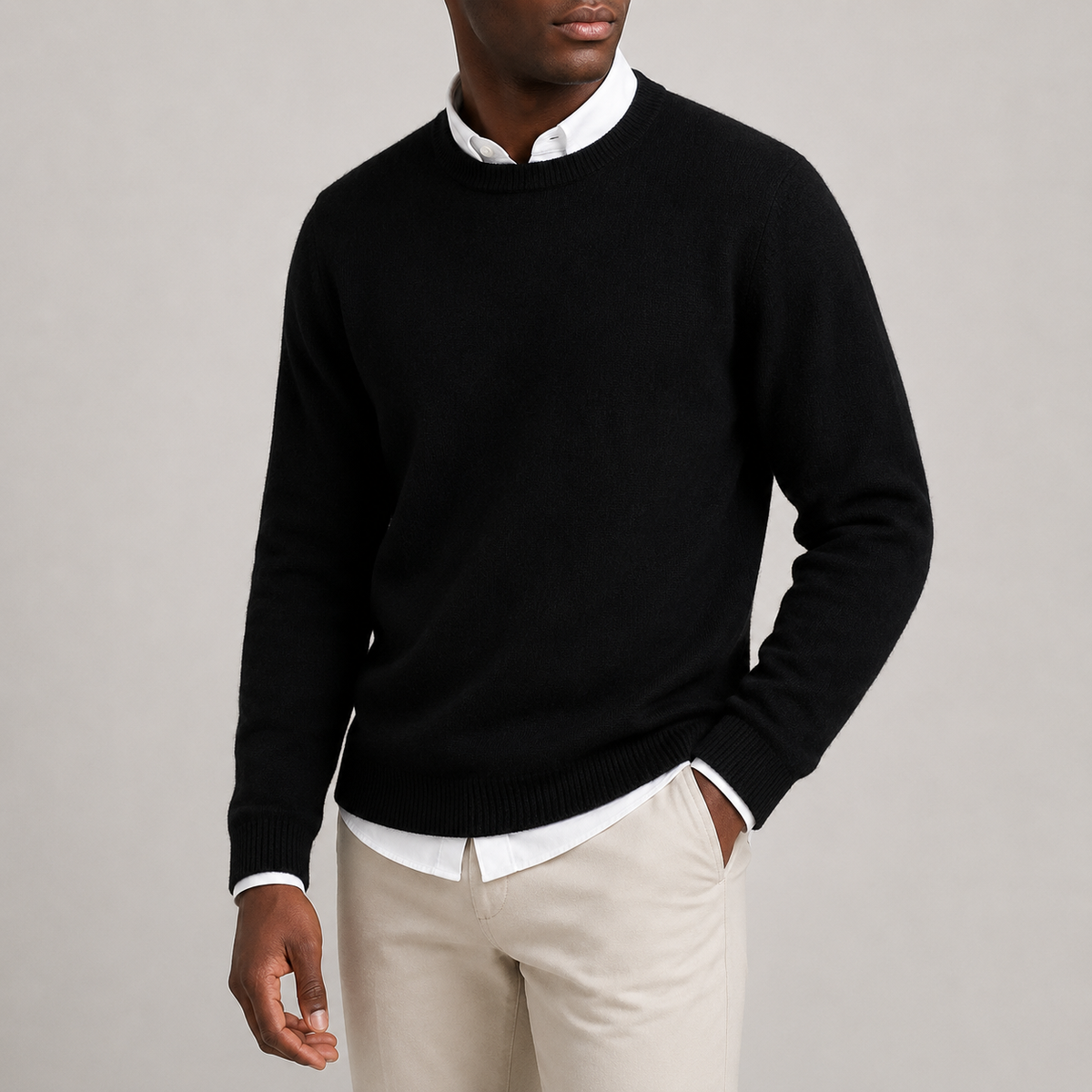 Ainsley Classic Cashmere-Feel Sweater