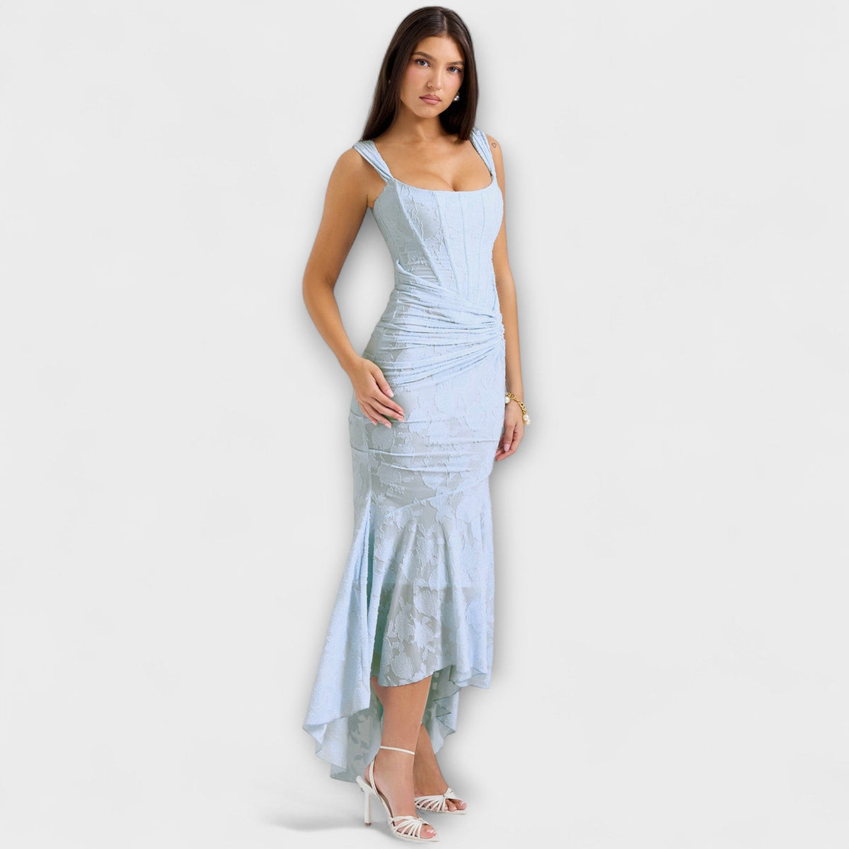 Renske - Chic Corset Long Dress for Events