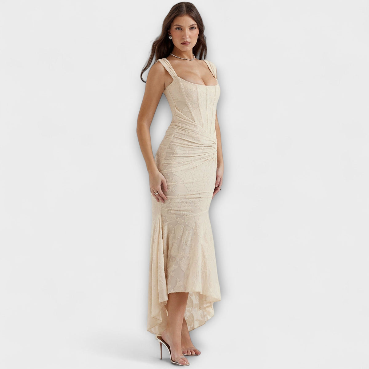 Renske - Chic Corset Long Dress for Events