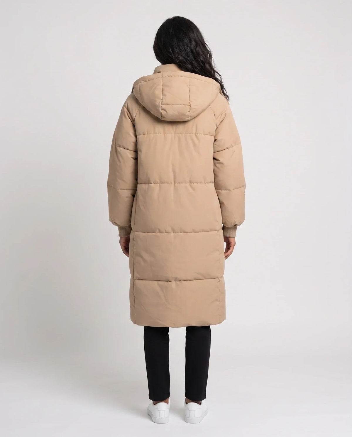 Long Hooded Puffer Jacket